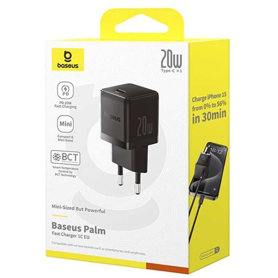 Baseus Palm USB-C Adapter 20W Black