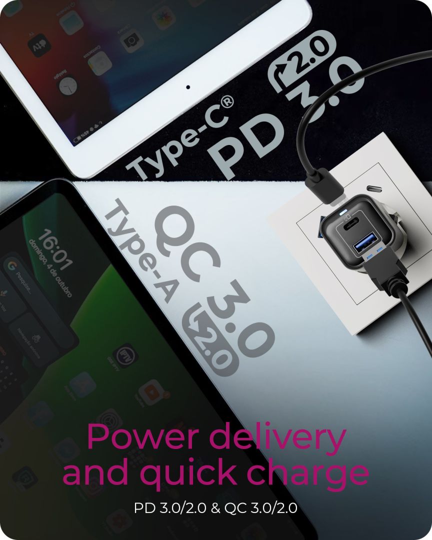 Raidsonic IcyBox IB-PS1020-PD 2-Port USB 20W Fast Charger for Mobile Devices