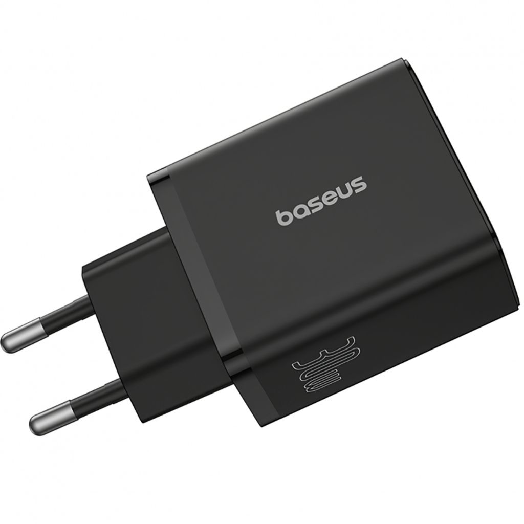 Baseus Cube Fast Charger 2U+C 30W EU Black