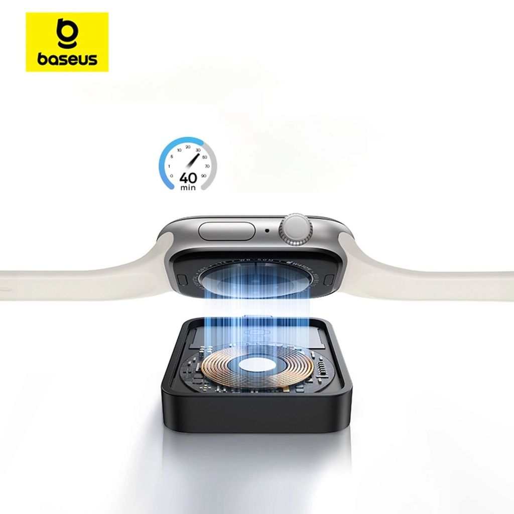 Baseus MagPro Magnetic Wireless Charger for Apple Watch Black