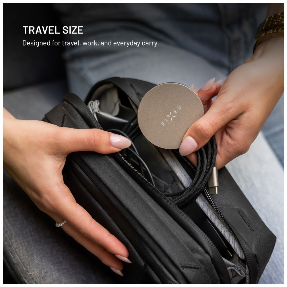 FIXED MagPad Slim Qi2 MagSafe Wireless töltő Titan