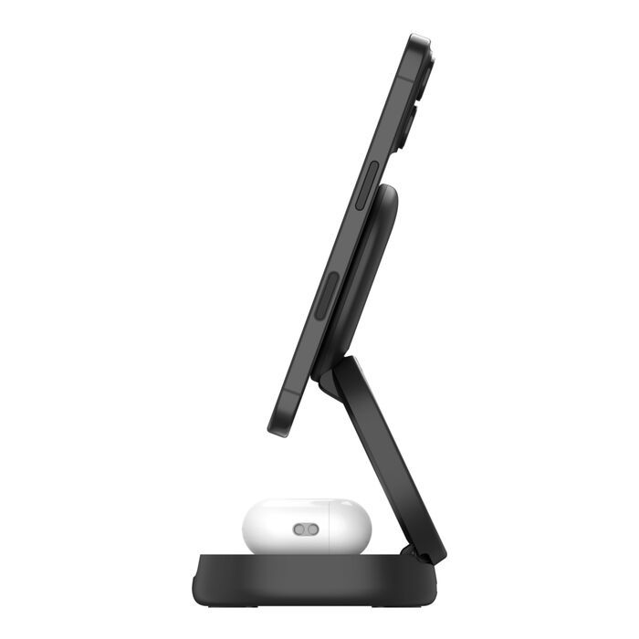 Belkin BoostCharge Pro 2-in-1 Wireless Charging Stand with Qi2 15W Black