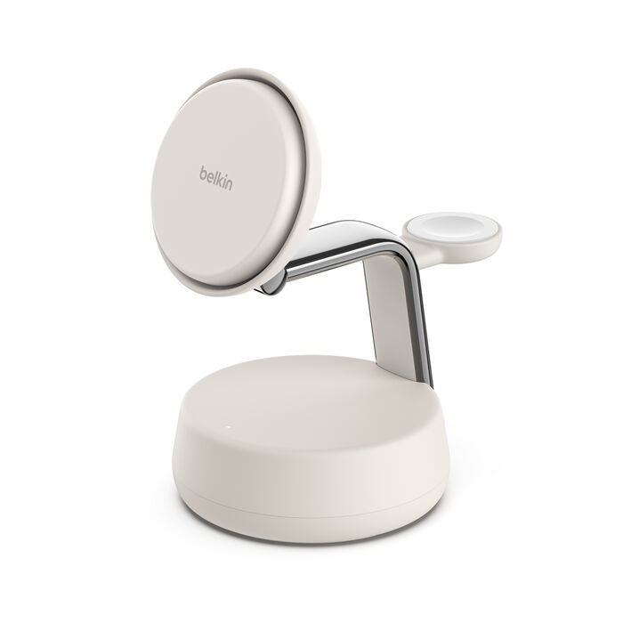 Belkin UltraCharge Pro 25W Qi2 3in1 Wireless Charger Sand