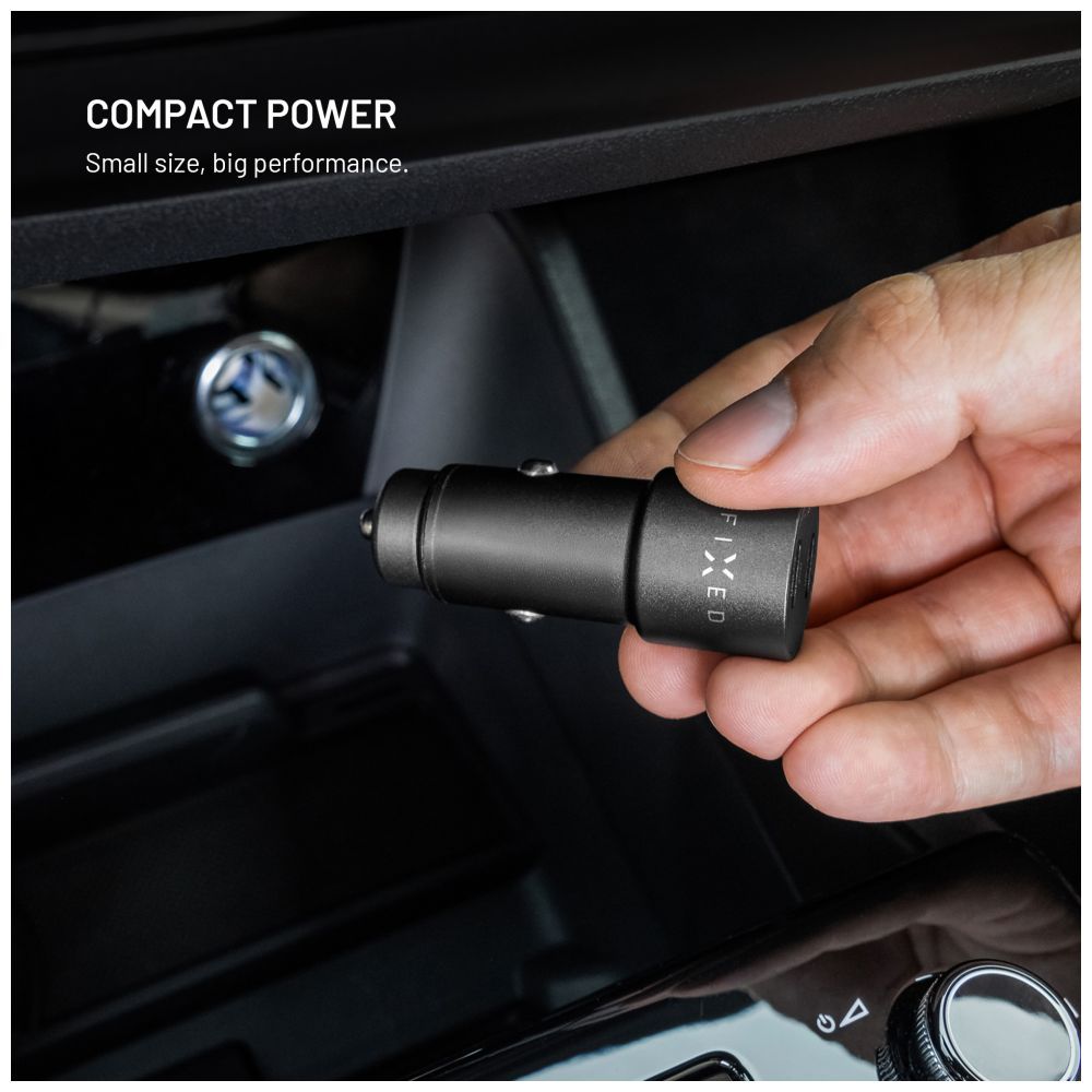 FIXED Dual USB-C Car Charger 65W PD 3.0 Black