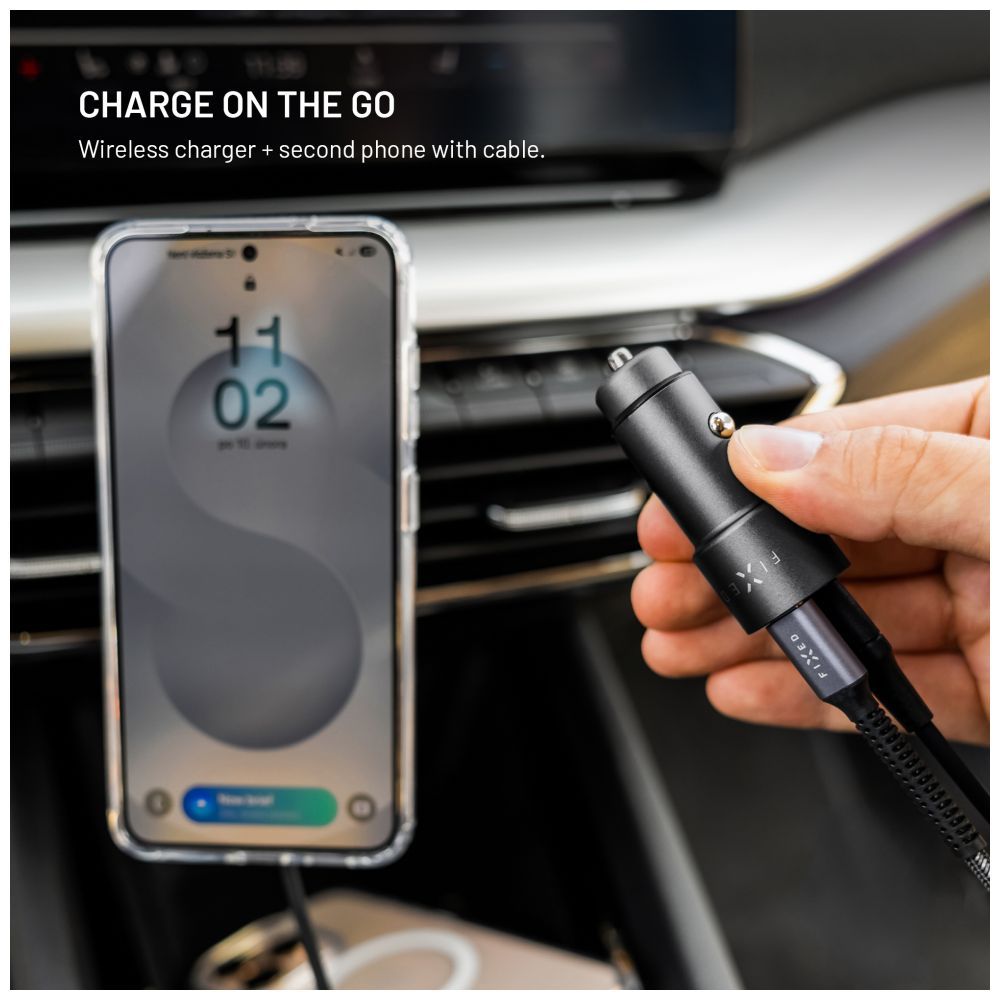 FIXED Dual USB-C Car Charger 65W PD 3.0 Black