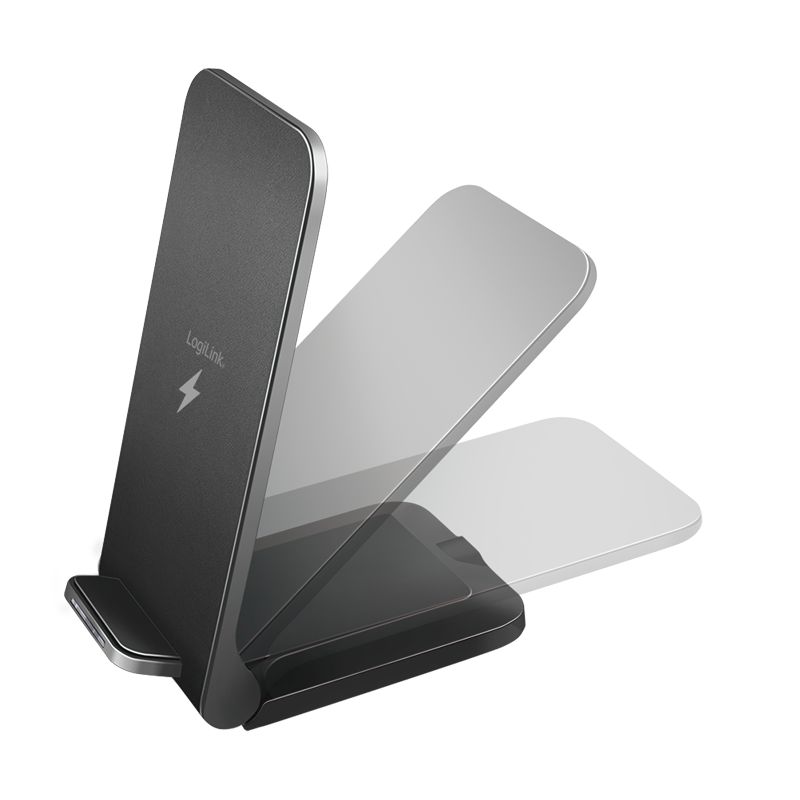 Logilink Smartphone stand with wireless charging function Black