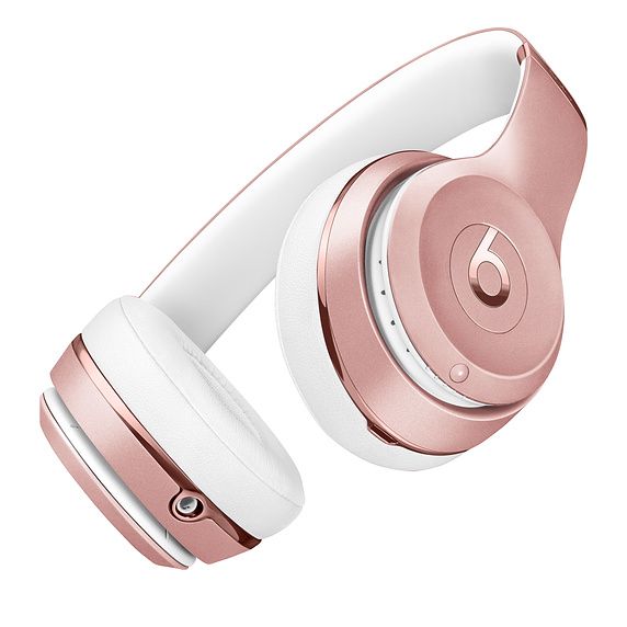 Apple Beats Solo3 Bluetooth Headset Icon Collection Rose Gold