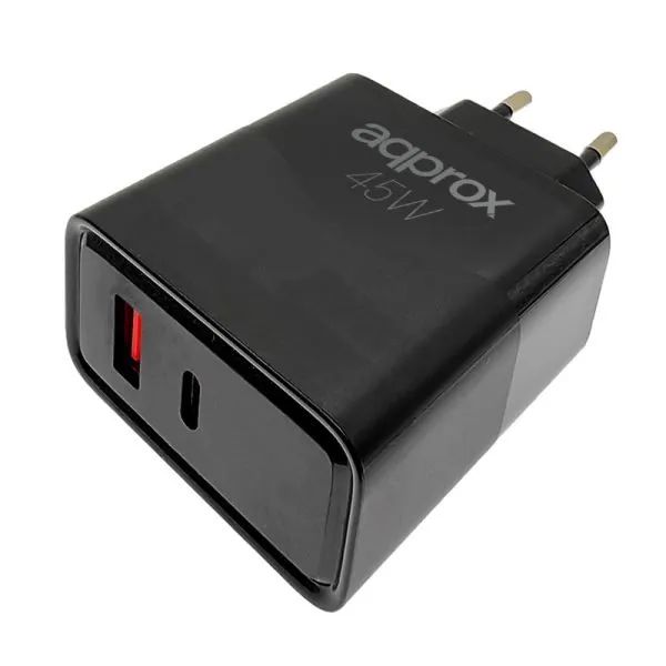 Approx APPUSBWALL45W Wall Charger Black