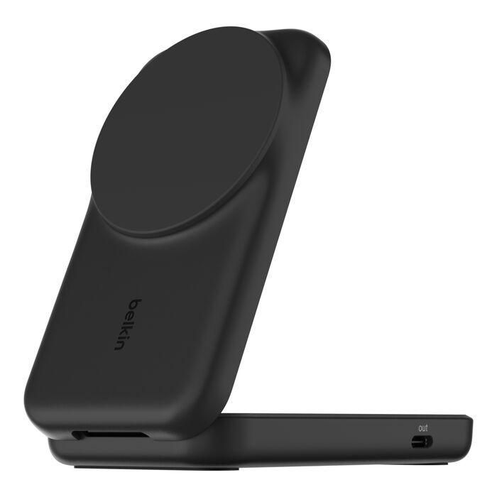 Belkin UltraCharge 25W Qi2 magnetic 2-in-1 Charger Black