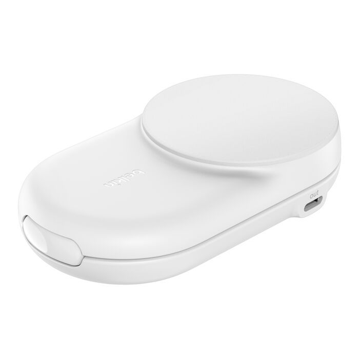 Belkin UltraCharge 25W Qi2 magnetic 2-in-1 Charger White