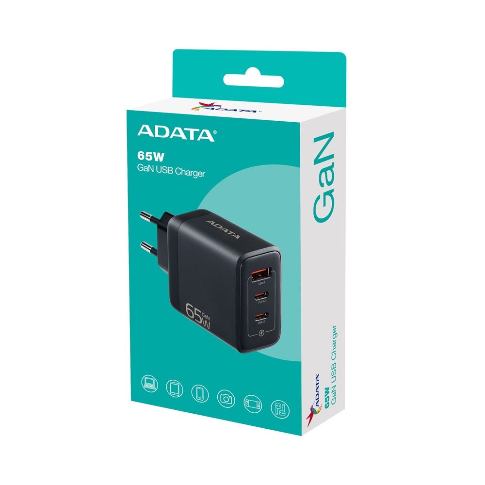 A-Data 65W GaN USB Charger Black