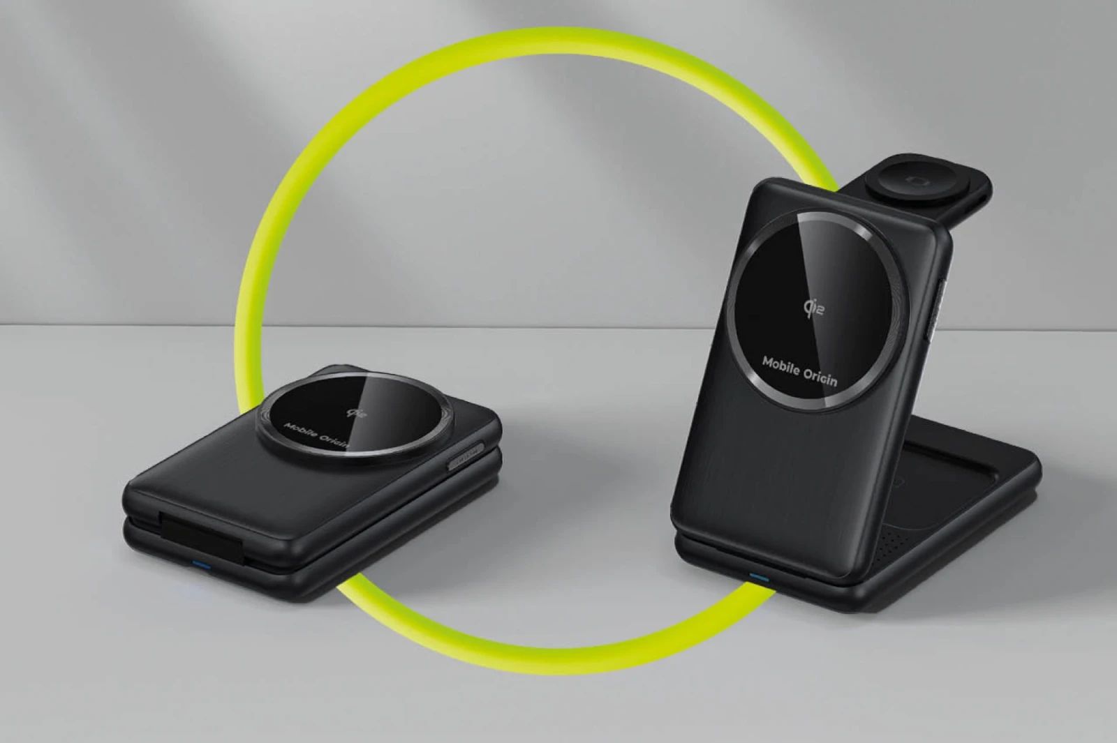 Mobile Origin 3in1 Foldable Qi2 Charger PW8 Black