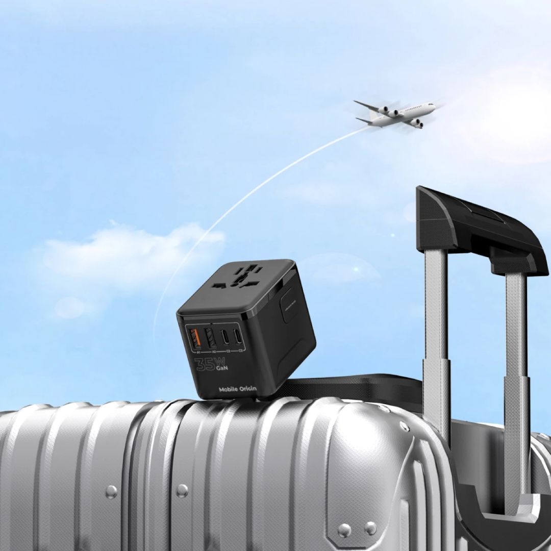 Mobile Origin GaN 35W Travel Adapter PW4 EU/UK/US/AUS, 3x USB-C + 2x USB-A 