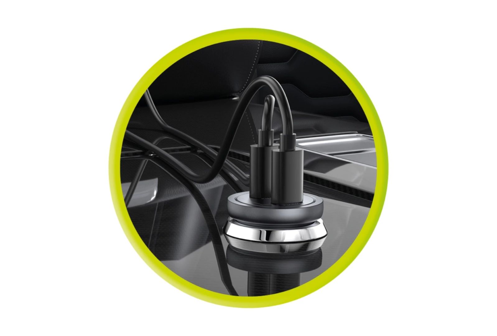 Mobile Origin Metal Car Charger 30W CA13, 2x USB-C Black