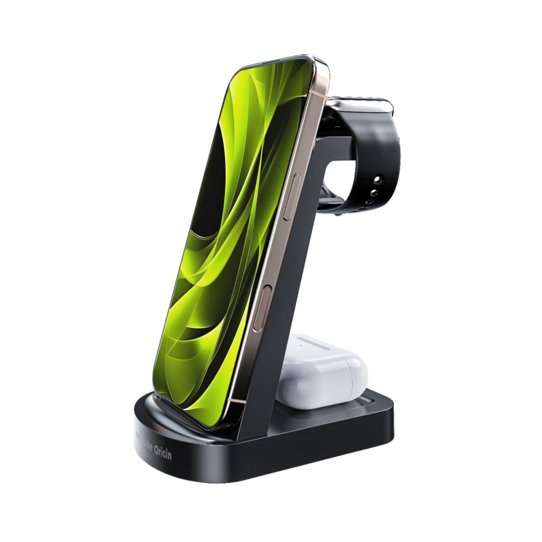 Mobile Origin 3in1 Wireless Charger PW14 iPhone Compatible