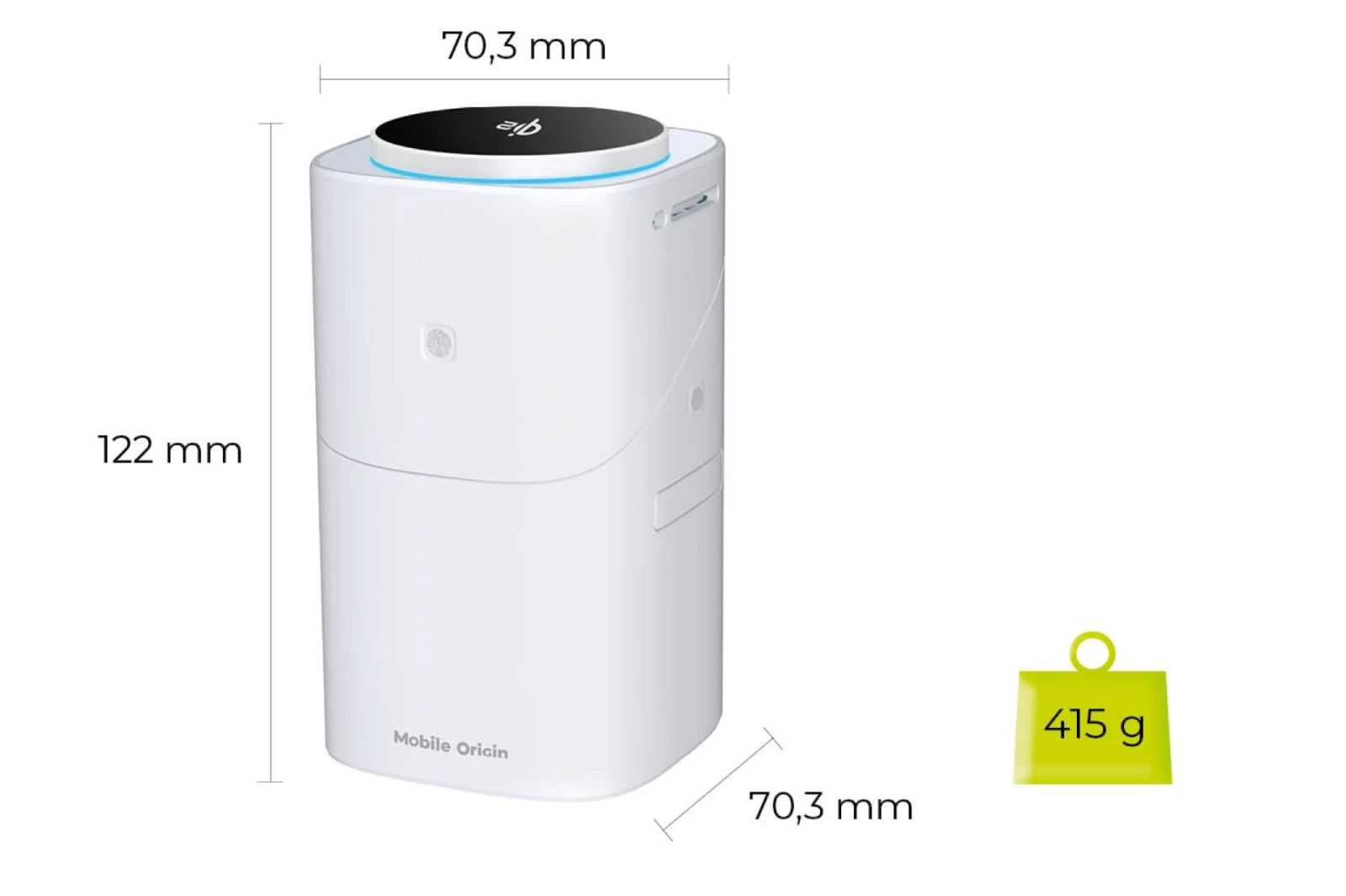 Mobile Origin 3in1 Wireless Charging Qi2 Station PW11 White
