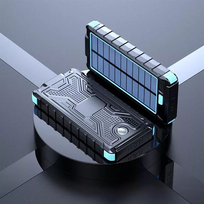 Platinet 10000mAh solar panel Powerbank Black/Blue