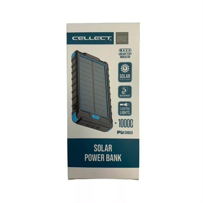Platinet 10000mAh solar panel Powerbank Black/Blue