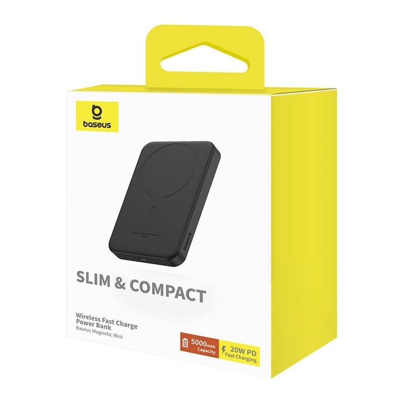 Baseus Magnetic Mini 5000mAh PowerBank Black