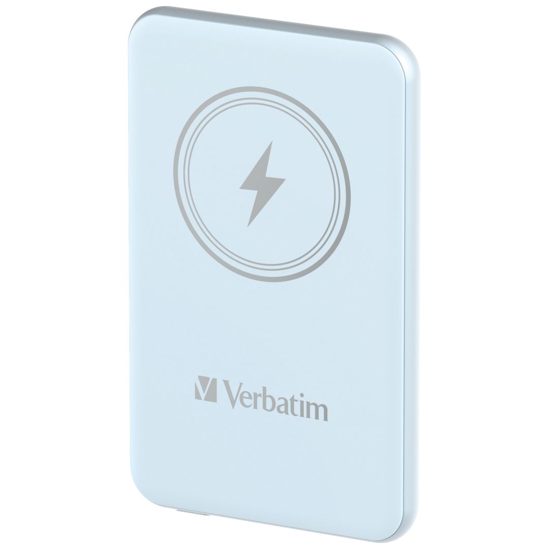 Verbatim Charge 'n' Go Magnetic Wireless 5000mAh PowerBank Blue