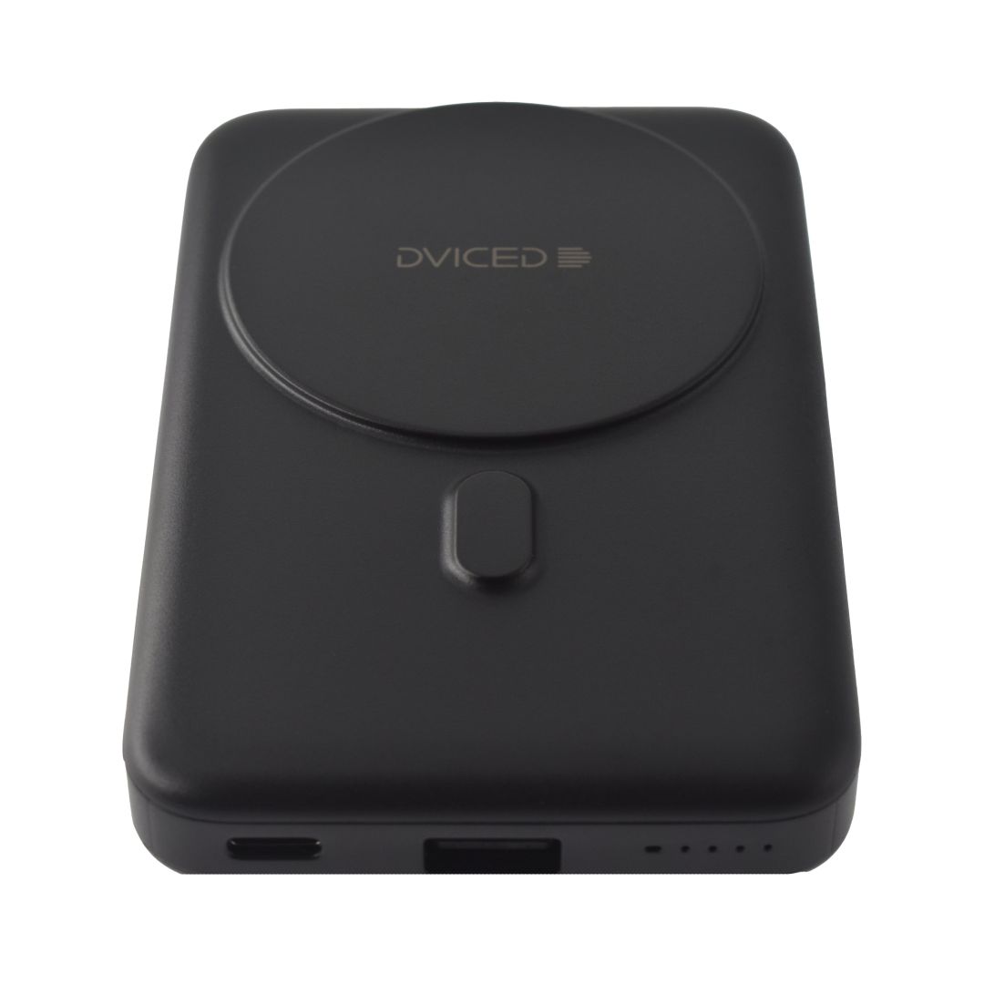 Dviced Wireless Magnetic 15W Fast Charge 10000mAh Powerbank Black