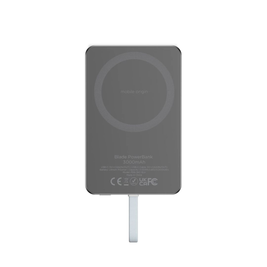 Mobile Origin Blade PowerBank 3000mAh Grey