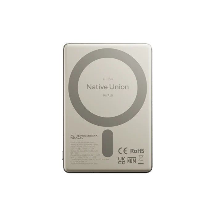 Native Union Active Magnetic 5000mAh Power Bank Sandstone