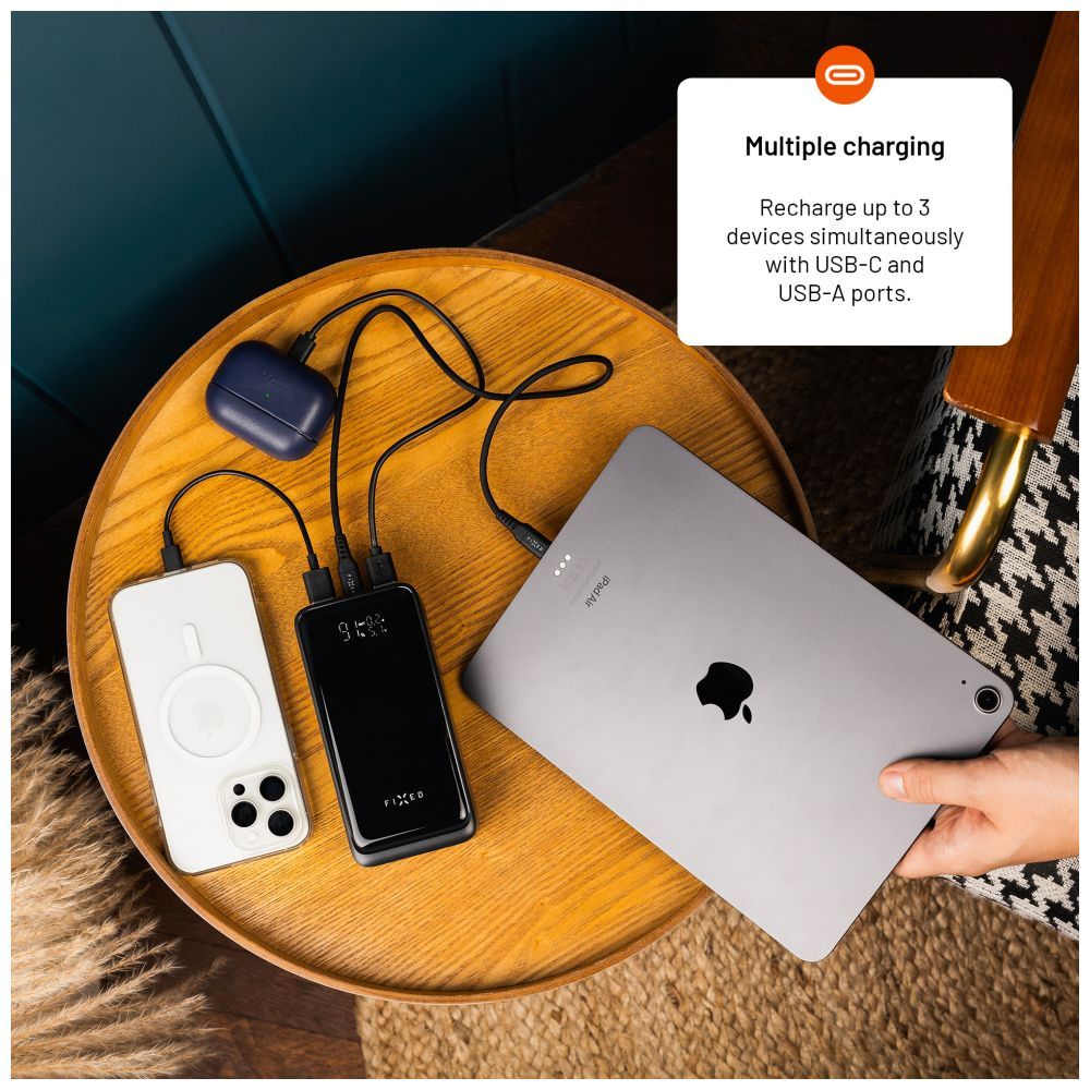 FIXED Zen2 30, 30 000 mAh PowerBank, fekete