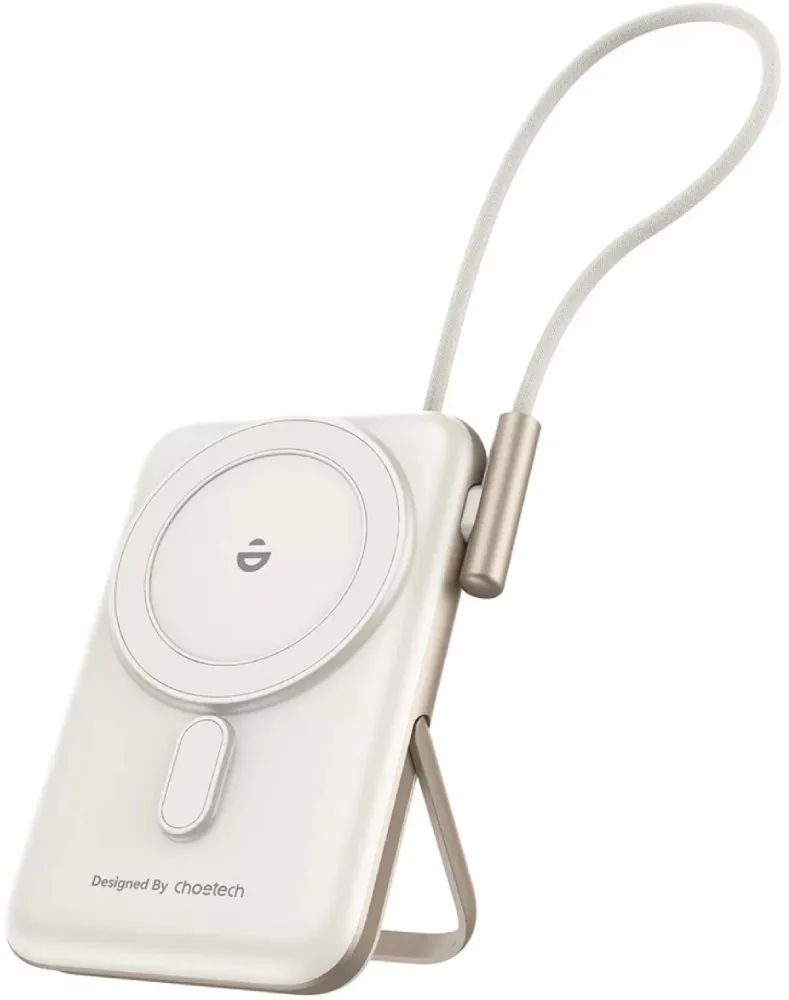 Choetech  B735 10000mah 20W Magnetic Powerbank with Bracket & USB-C Cable & Power Display White