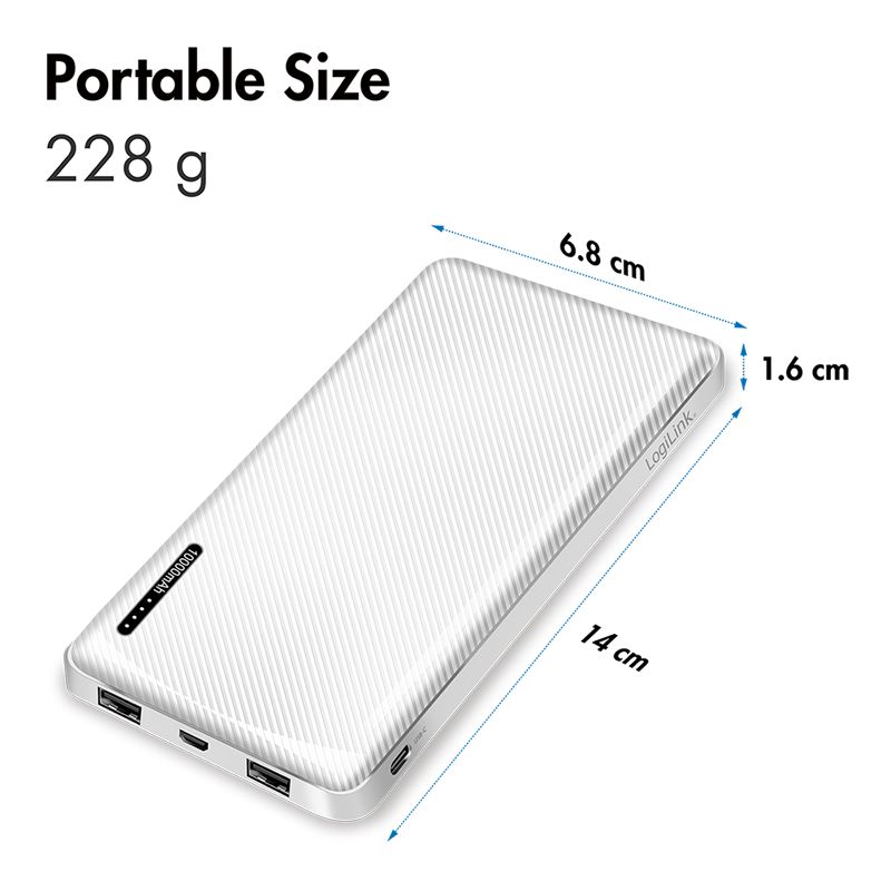 Logilink PowerBank 10000 mAh White