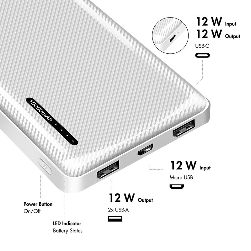 Logilink PowerBank 10000 mAh White