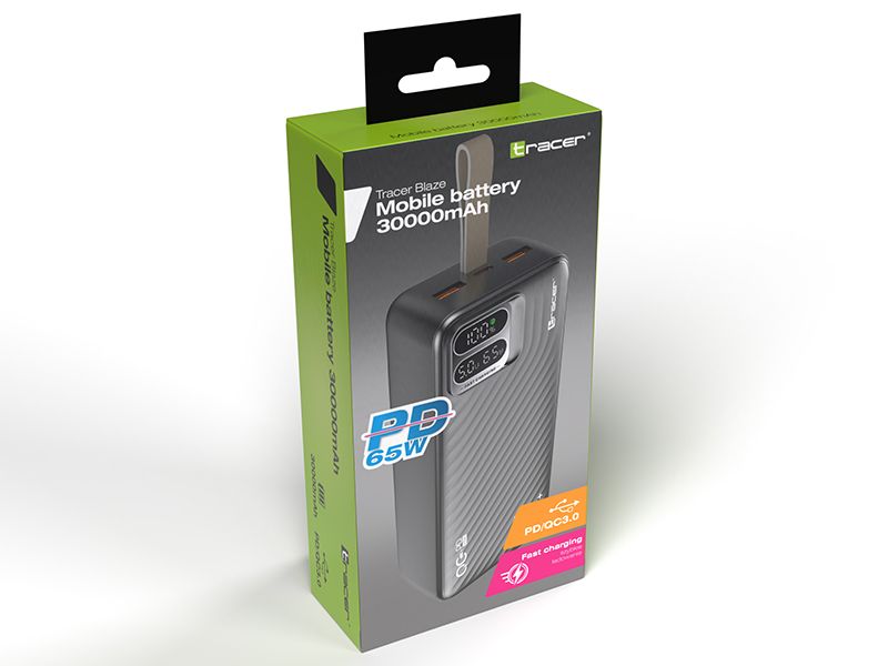 Tracer Blaze 30000mAh PowerBank Black