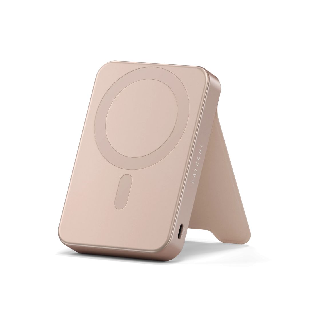 Satechi Qi2 10K Magnetic 10000mAh PowerBank with Stand Desert Rose