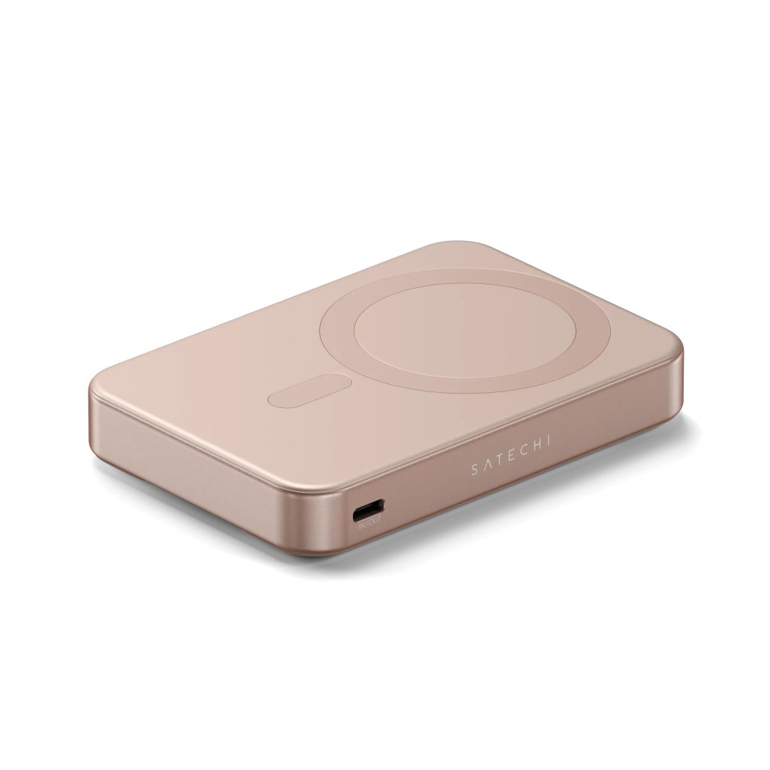 Satechi Qi2 10K Magnetic 10000mAh PowerBank with Stand Desert Rose