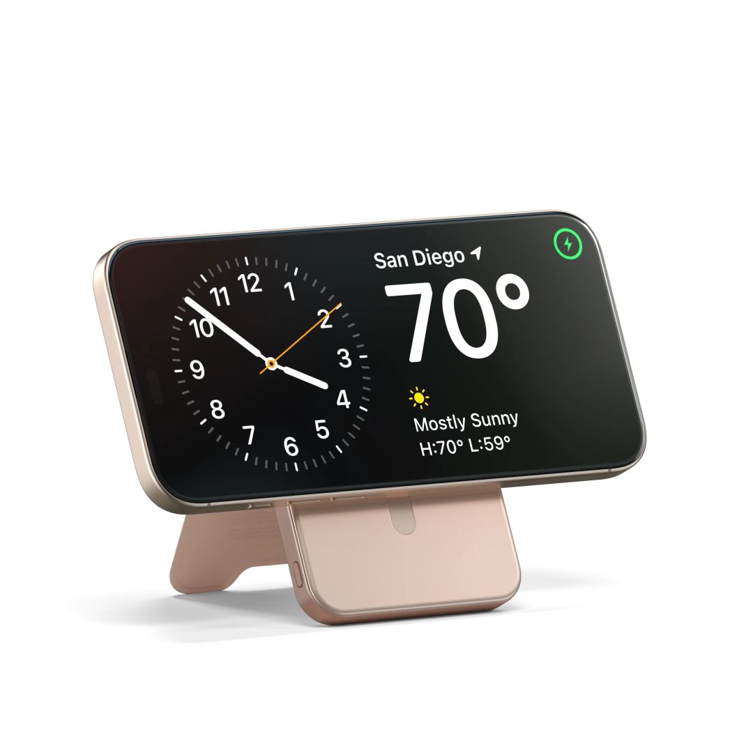 Satechi Qi2 5K Magnetic 5000mAh PowerBank with Stand Desert Rose