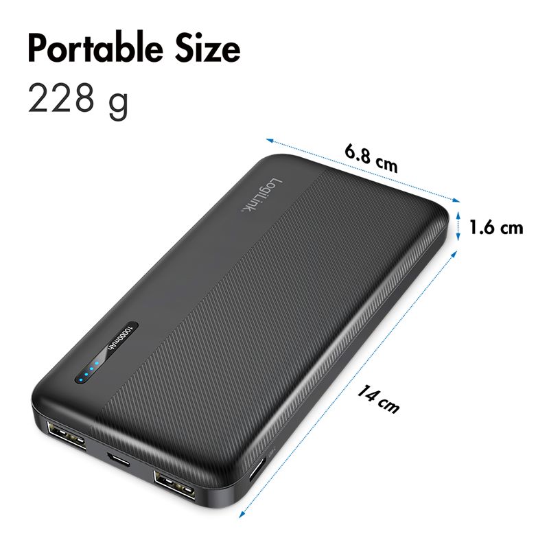 Logilink 10000 mAh PowerBank Black