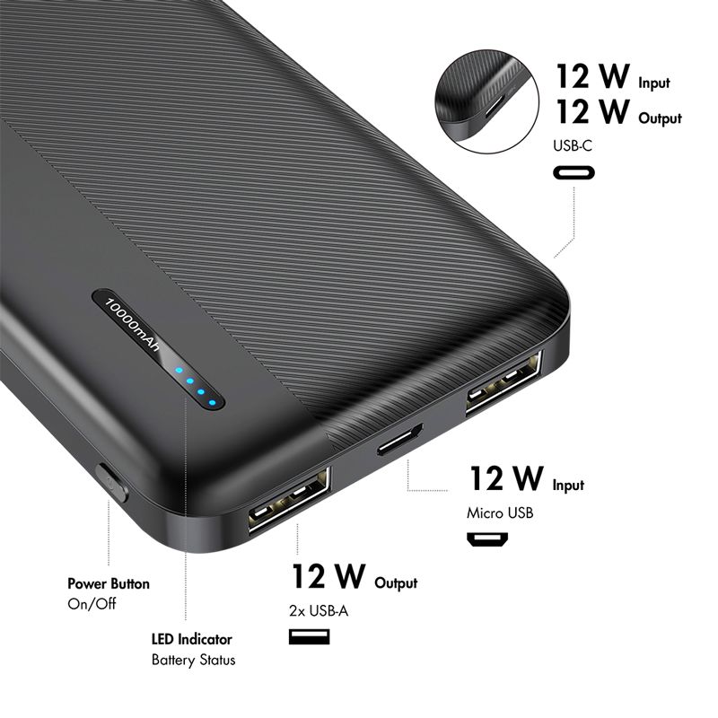 Logilink 10000 mAh PowerBank Black