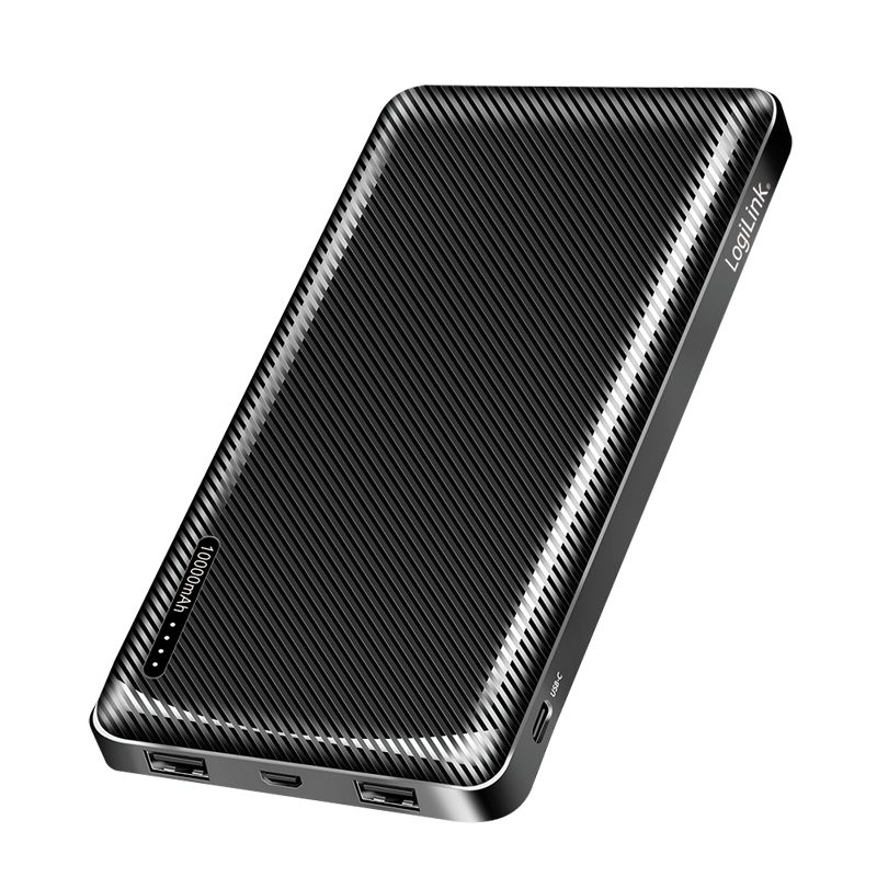 Logilink 10000 mAh Powerbank Black