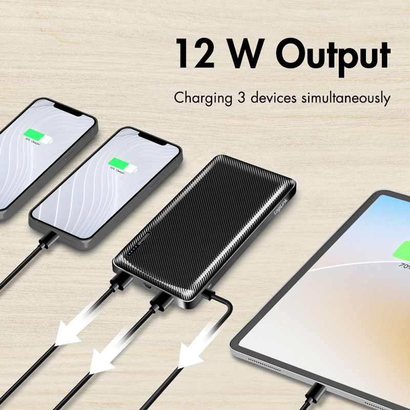 Logilink 10000 mAh Powerbank Black