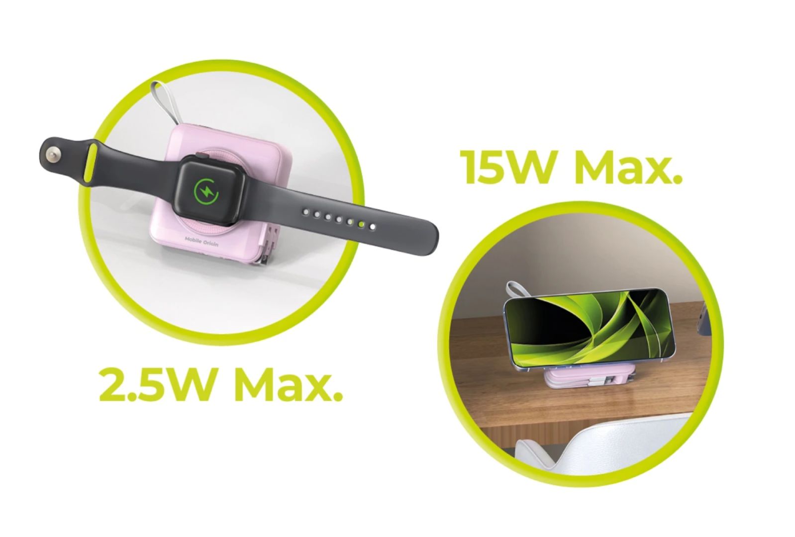 Mobile Origin 10000mAh PowerBank Pink