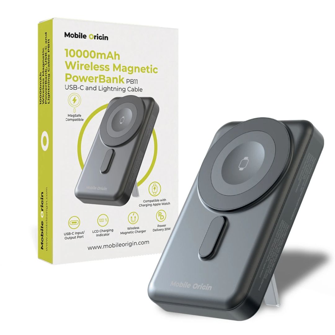 Mobile Origin Wireless 10000mAh PowerBank Black