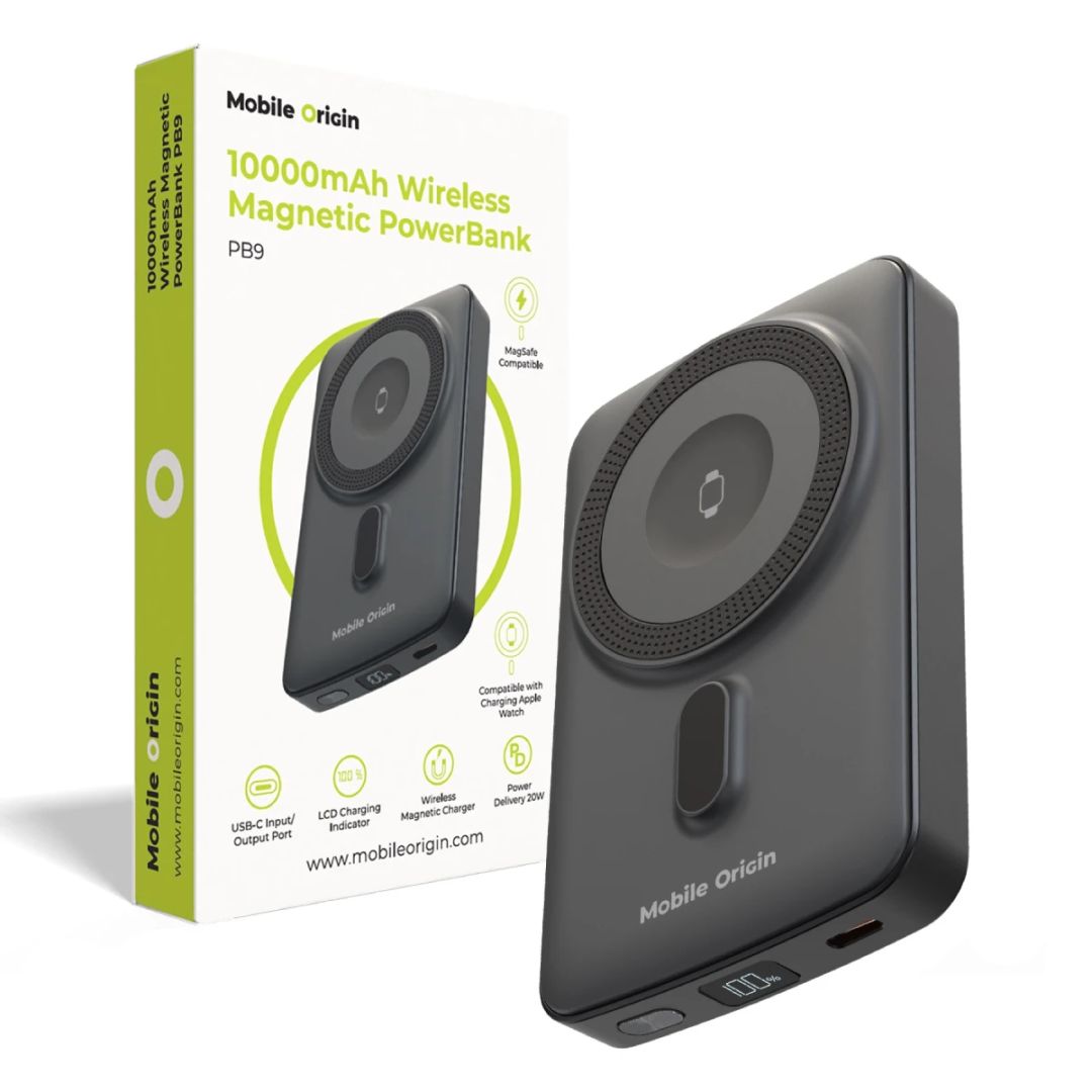 Mobile Origin Wireless Magnetic PowerBank 10000mAh PB9
