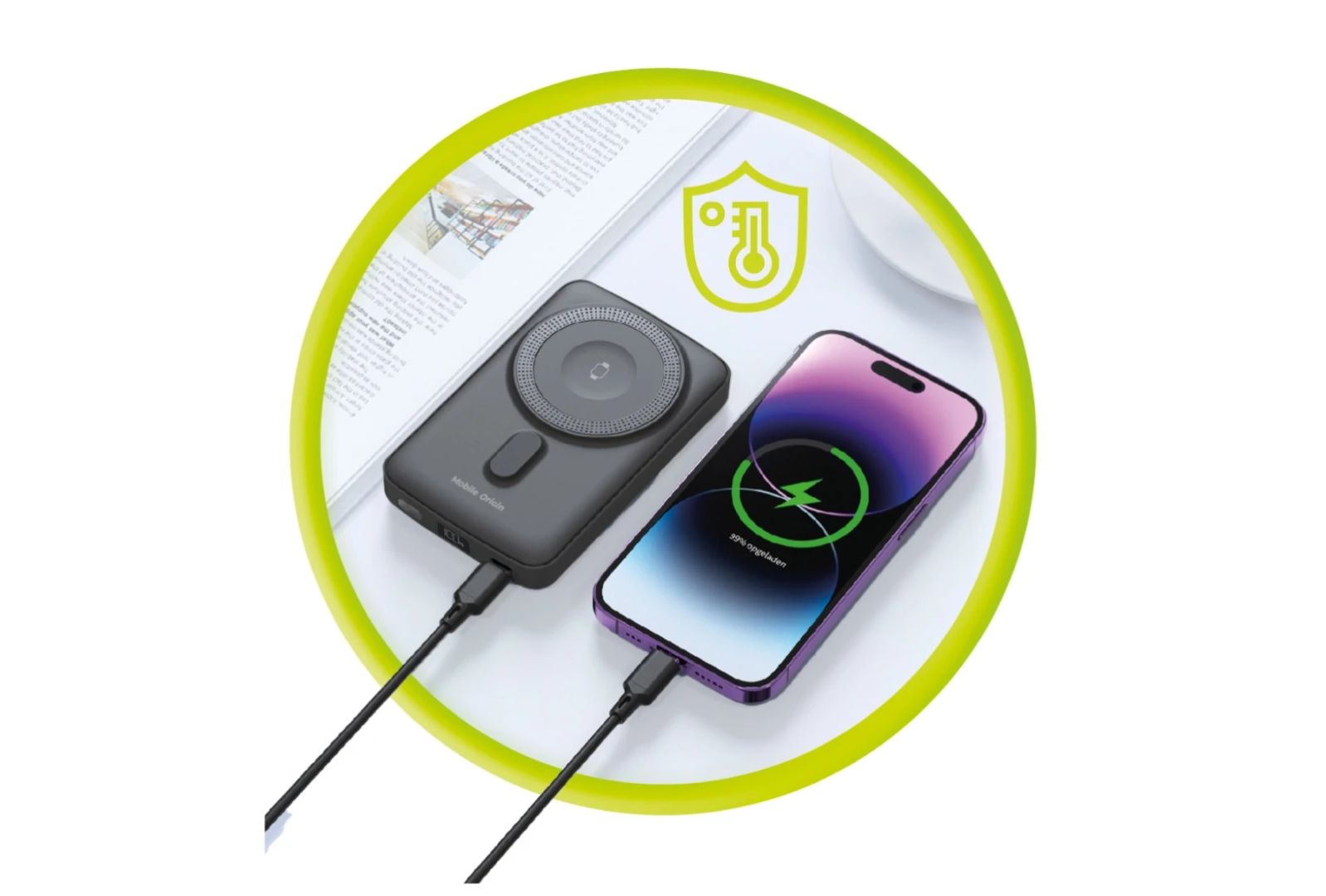 Mobile Origin Wireless Magnetic PowerBank 10000mAh PB9