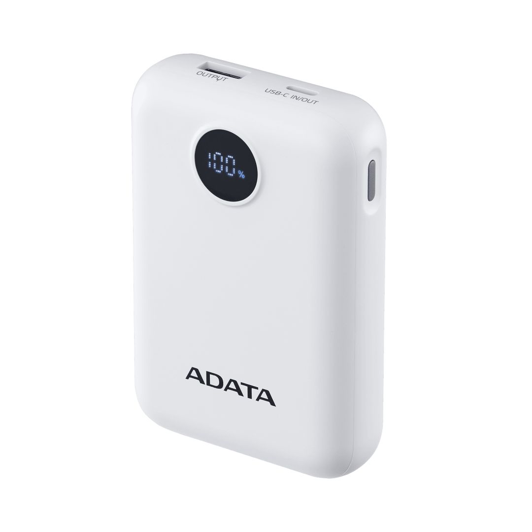 A-Data C100 Digital Display 10000mAh PowerBank White