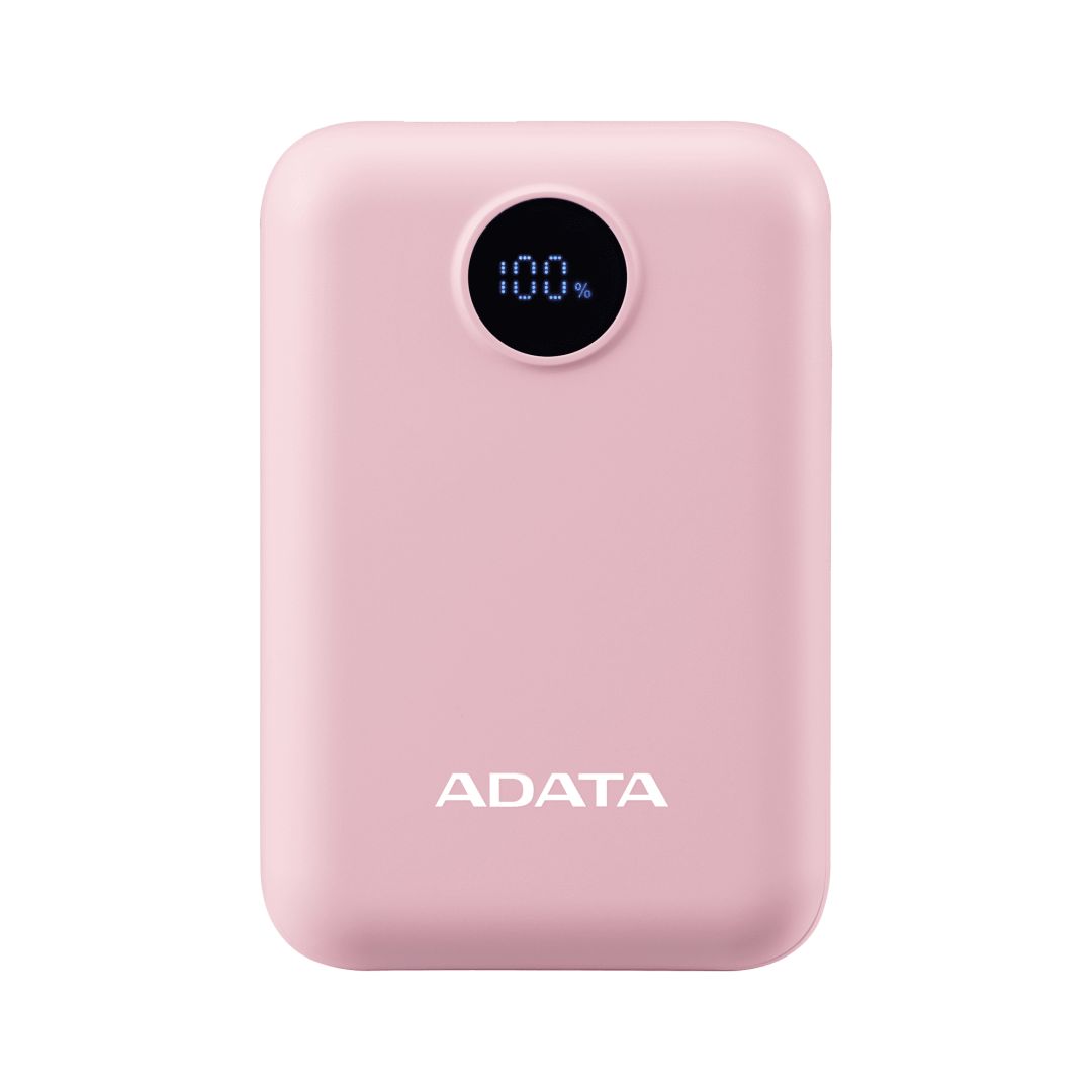 A-Data C100 Digital Display 10000mAh PowerBank Pink