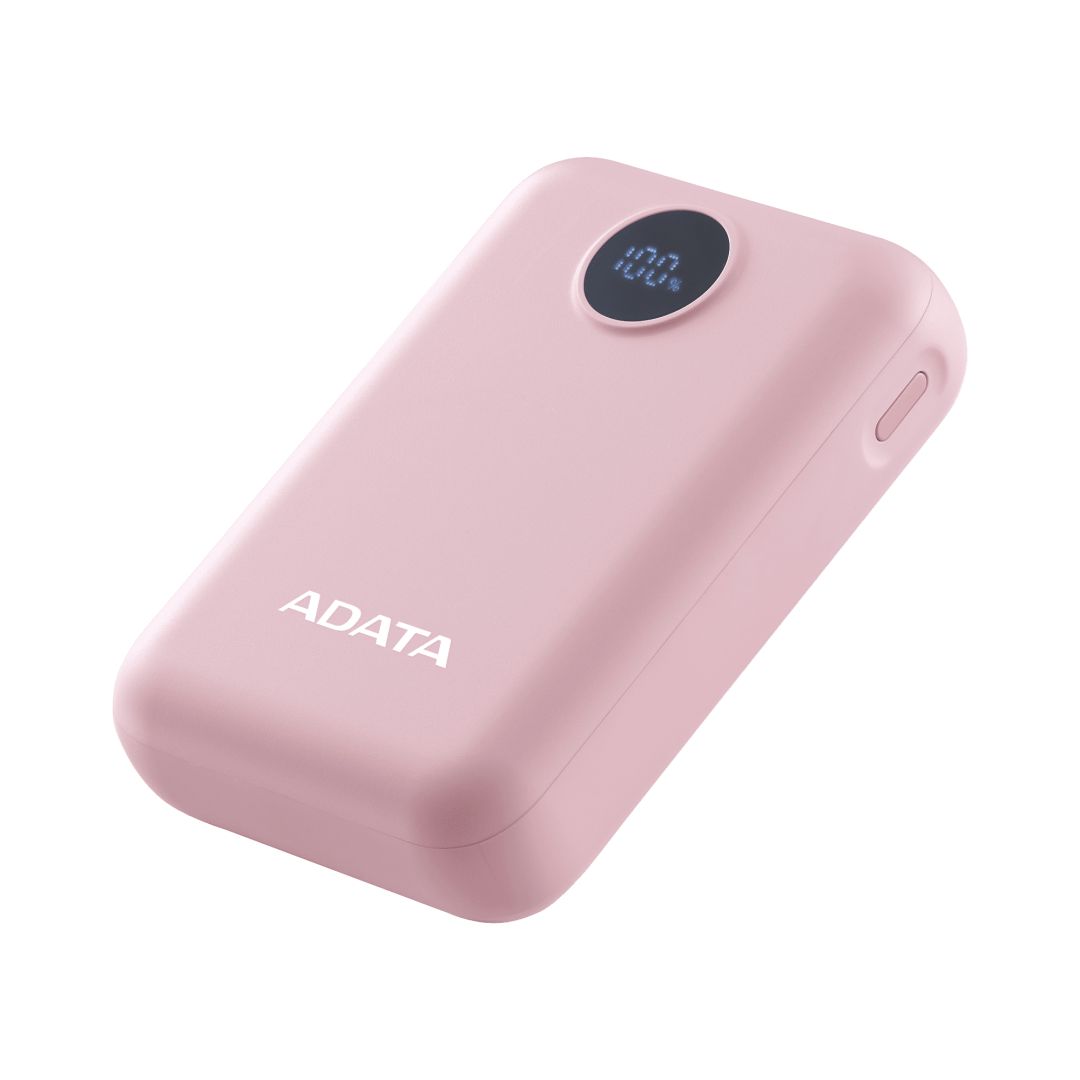 A-Data C100 Digital Display 10000mAh PowerBank Pink