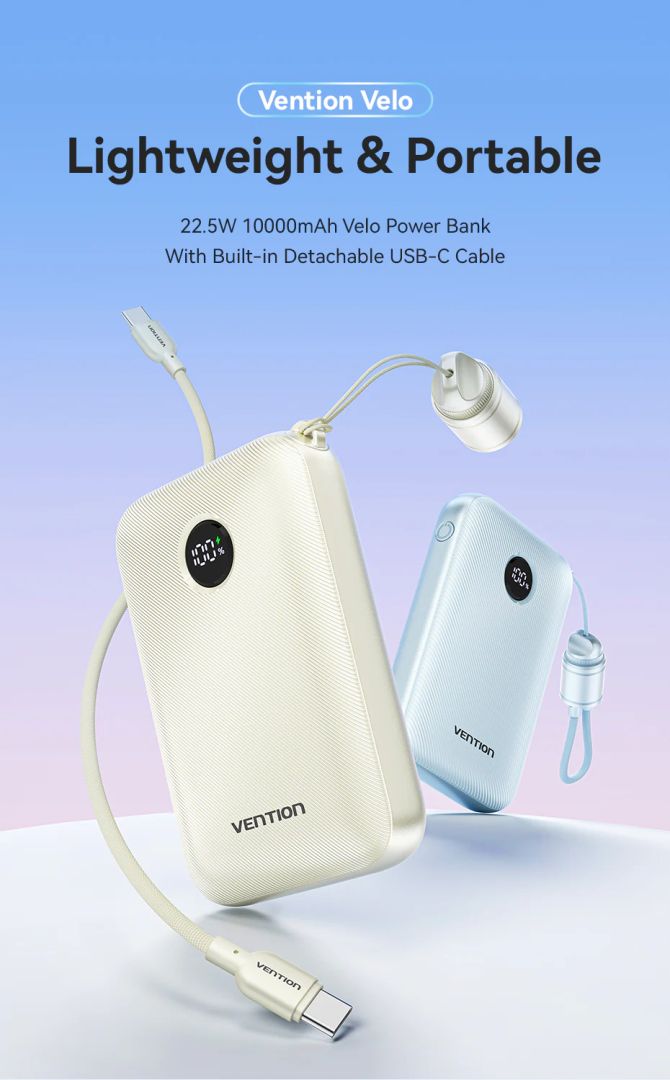 Vention FKAP0-C 10000mah PowerBank Gradient Pink