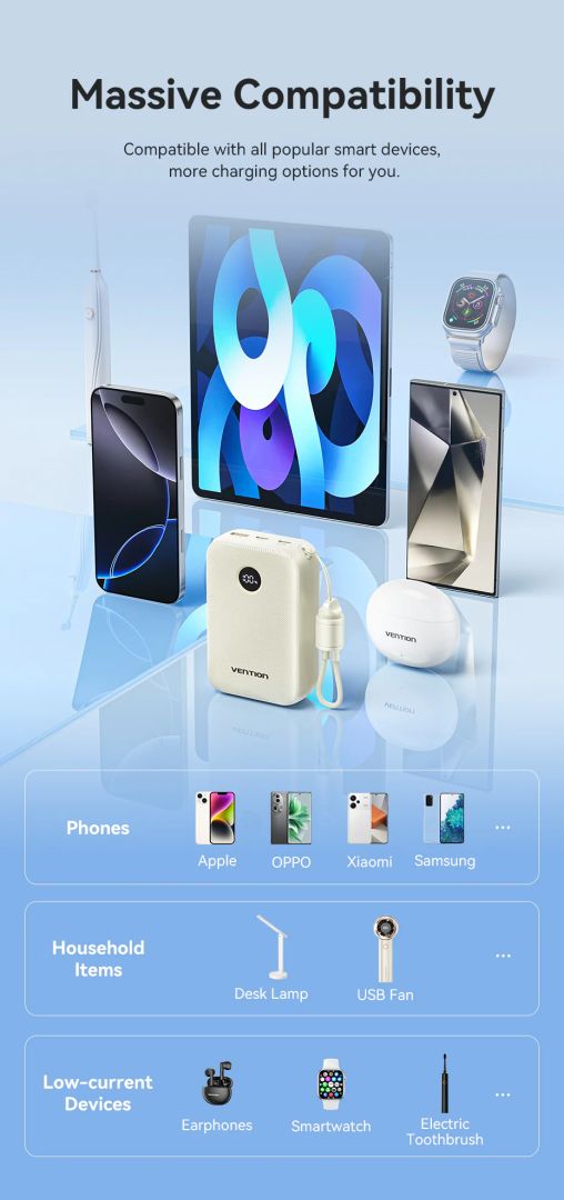 Vention FKBN0-C 20000mah PowerBank Beige