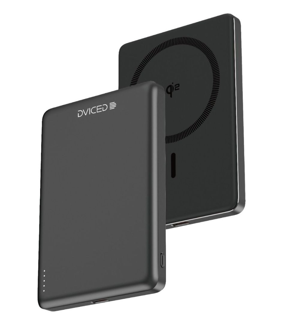 Dviced Qi2 Ultrathin MagSafe 5000mAh Powerbank Black