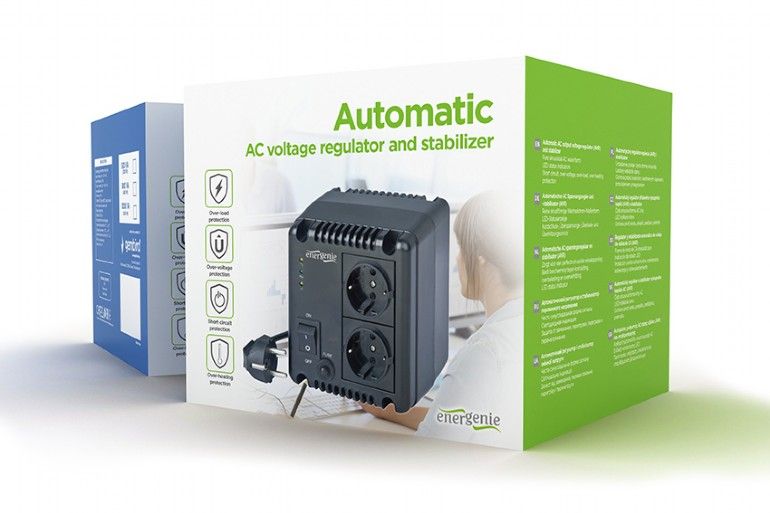 Gembird Energenie EG-AVR-1001 Automatikus Feszültségszabályozó és Stabilizátor